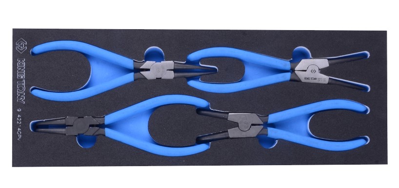 Набор съемников стопорных колец, 4 пр. (EVA ложемент)